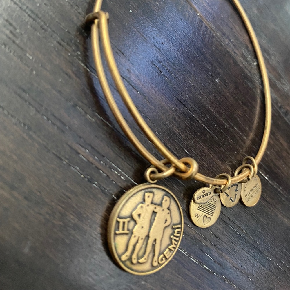 Alex&Ani  GEMINI Zodiac Charm Bangle